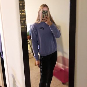 Purple Nike oversized crew neck